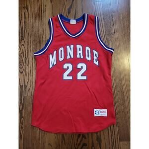 Vintage Monroe Basketball Jersey Mens Size Medium Adult Betlin Made In USA